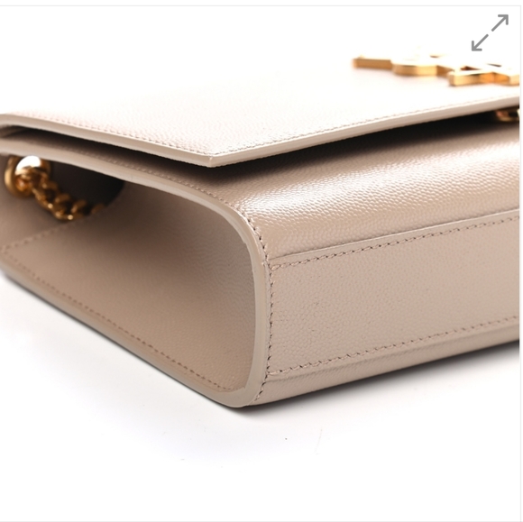 YSL Kate Medium Grain Beige Leather Gold Chain Bag - Picture 4 of 12